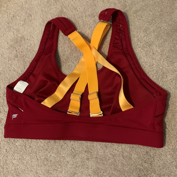 Maroon Fabletics Sports Bra - Picture 2 of 3